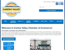 Tablet Screenshot of carbonvalleychamber.com